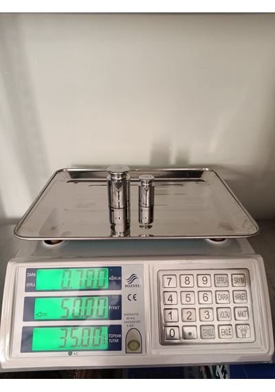 60 Kg Terazi-pilli Ve Şarjlı-fiyat Hesaplama Ve Sayım-metal Panel