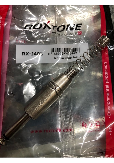 Roxtone Rx-J405 Profesyonel 6.3Mm Mono Çivi Jak Roxtone Rx-J405 Profesyonel 6.3Mm Mono Çivi Jak