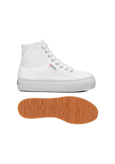 Superga 2708 Hi Top Kadın Beyaz Bilekli Sneaker Beyaz-137