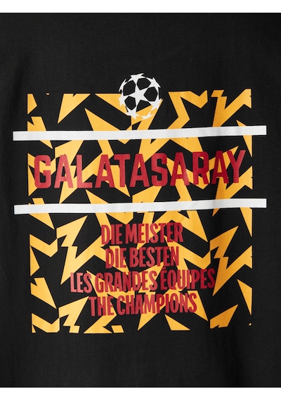 Gsstore Galatasaray Ucl Erkek T-shirt E252216 Siyah