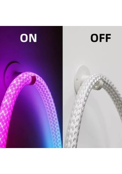 5v 5 Metre Usb Kitli Ip67 Ic-rgb Halat Işık Pixel Neon Şerit Led Bluetoothlu Ve Uzaktan Kumandalı