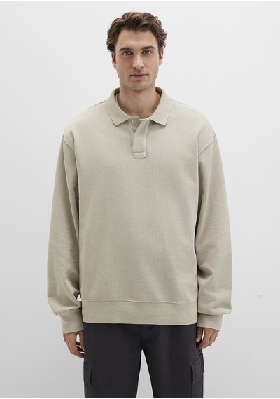 Mavi - Bej Polo Sweatshirt 0s10323-70146 Bej