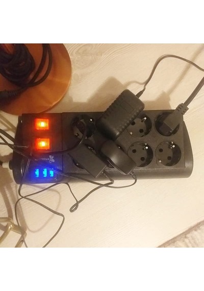 Korumalı Priz Dayanıklı Çocuk Koruması 8'li Priz Sekizli 3 Usb'li 2 Mt Yüksek Akım Dirençli Kablo Priz Ftr-08 0