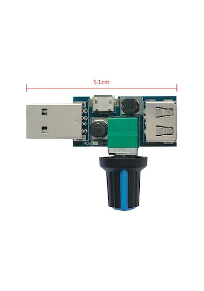 Usb Fan Hız Kontrol Modülü - Dc 5V-12V 5W