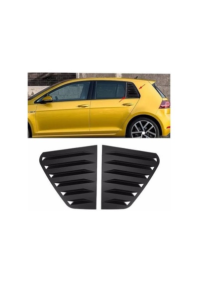 Golf 7 -7,5 Kelebek Cam Vizörü Parlak Siyah