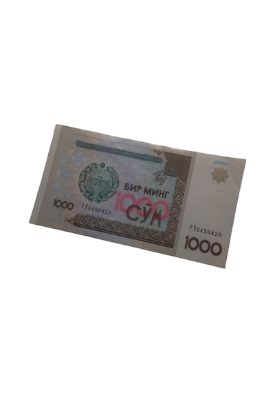 Özbekistan 1000 Som Eski Koleksiyon Yabancı Kağıt Para Eski Para Antika Para