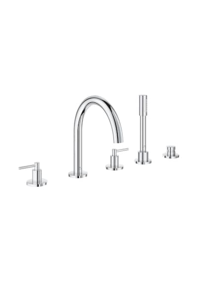 Grohe Atrio New 29407000 5 Delikli Küvet Bataryası Gümüş