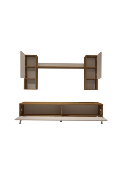 Decoraktiv Eko 5da Mdf Std Silver Tv Ünitesi Tv Sehpası Pera - Beyaz