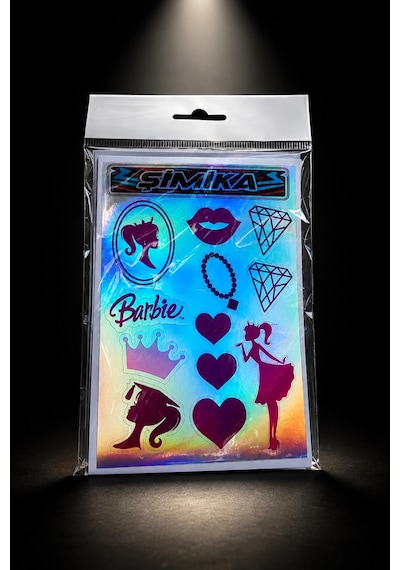 Barbi Hologram 10x15 Cm Kaliteli Baskı Stıcker 10 Takim Etıket