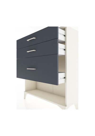 Arges Şifonyer 3 Çekmeceli 88x30x106 Aytaşı-antrasit Aytaşı