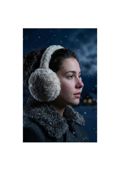 Emybox Soft Peluş Kulaklık - Kışlık Sıcak Tutan Kulak Koruyucu Yumuşak Dokulu Faux Fur Kadın Kulaklık Beyaz