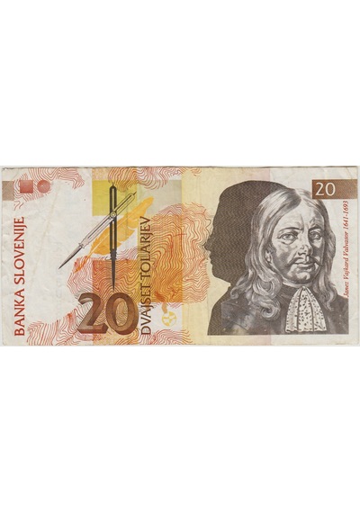 Slovenya 20 Tolarjev 1992 Çok Temiz.