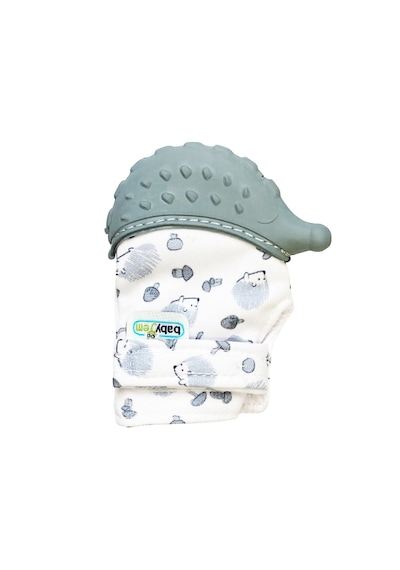 Babyjem Diş Kaşıyıcı Eldiven Kirpi 612 Gri