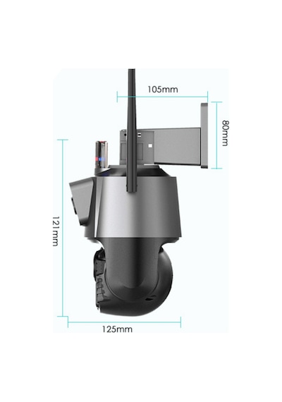 Heiman Hm-42 6mp 8x Zoom Wifi Onvif 2 Kameralı Dış Mekan Ptz Kame