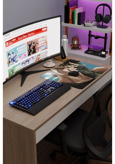 Jojo No Kimyou Na Bouken V3 - 48x40 Xl Gaming Kauçuk Kaymaz Taban Mouse Pad Fare Altlığı