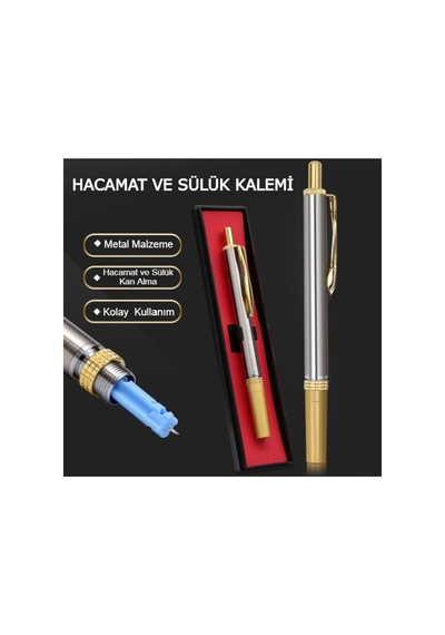 Kalemi Kolay Kullanım Yüz Cilt Vücut Için Metal Kalem 50 Adet Iğne Hediye