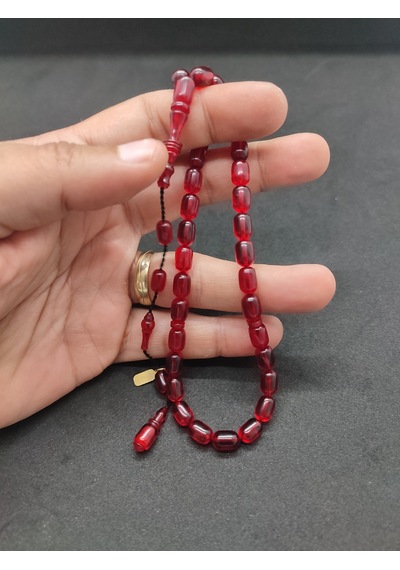 Başka Yerde Yok Furkan Gül Usta Eseri Halkalı İmame El Boy Yemen Zar Kehribar Sertifikalı 8327