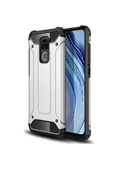 Noktaks - Xiaomi Uyumlu Xiaomi Redmi Note 9 - Kılıf Çift Katman Zırh Tank Crash Military Kapak - Gri Noktaks - Xiaomi Uyumlu Xiaomi Redmi Note 9 - Kılıf Çift Katman Zırh Tank Crash Military Kapak - Gri