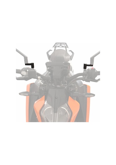 GP Kompozit KTM Duke 250 2024 Uyumlu Ayna Genişletme Siyah