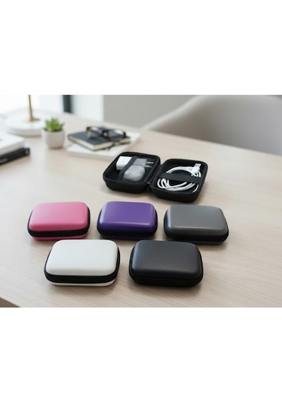 Organizer Mini Çanta, Şarj Aleti, Mini Kulaklık, Kablo, Bellek, Sd  Kart  Taşıma Çantası
