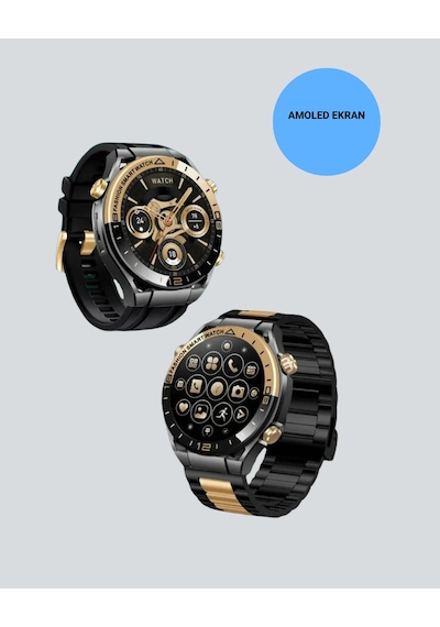 Amoled Akıllı Saat Manyetik Şarj Gps Destekli Spor Ve Günlük Kullanım
