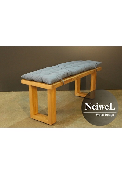 Neiwel Garden Sui Doğal Ahşap Bahçe Bank-40-100 Açık Ceviz