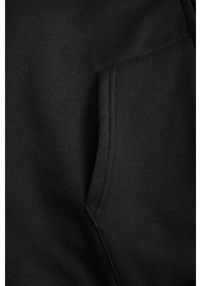 Macklin Unisex Kadın Erkek Ateş Ve Su Baskılı Kapüşonlu Fermuarlı Sevgili Tasarım Sweatshirt Polar Ceket Siyah1 Mck1121 Siyah