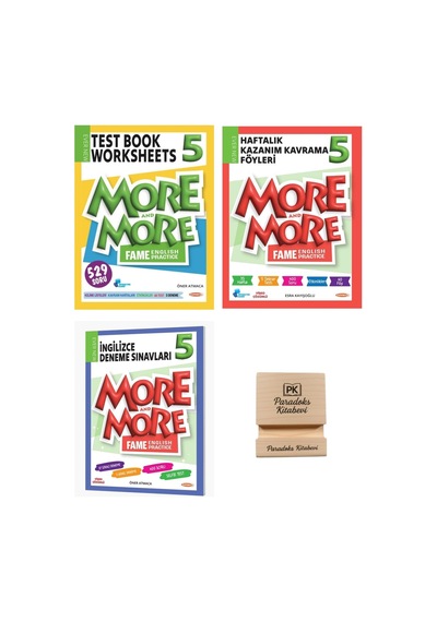 Kurmay 5. Sınıf More And More Test Book Kkf Ve İngilizce Deneme Sınavları 3lü Set + Telefon Standı
