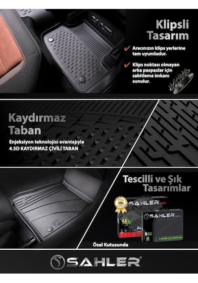 Sahler Sahler Citroen C3 Aircross Elektrikli 2025 Sonrası Uyumlu Sahler 4.5d Premium Havuzlu Oto Paspas