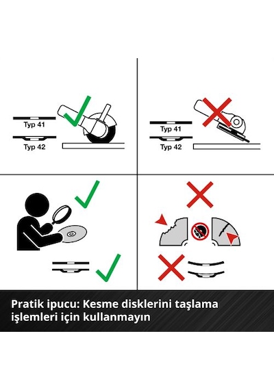 Einhell 3'lü İnce Metal Kesme Diski Seti, Ø 230 mm - 49711523