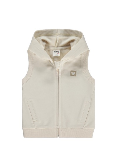 Civil Baby Düz Basic Kalpli 6-18 Ay Yelek - Bej Açık Bej