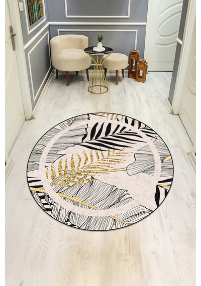 Dijital Baskı Modern Kaymaz Taban Halı H0306 Renkli