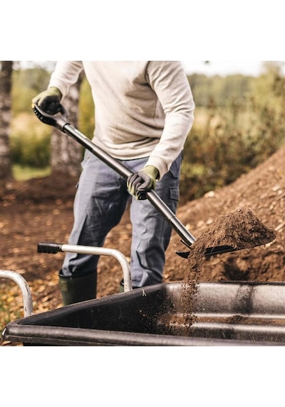 Fiskars 1066711 Ergonomik Pro Dar Ağızlı Ağır İş Küreği