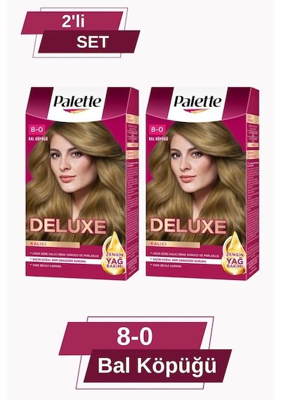 Palette Deluxe 8 - 0 Bal Köpüğü X 2 Adet Saç Boyası