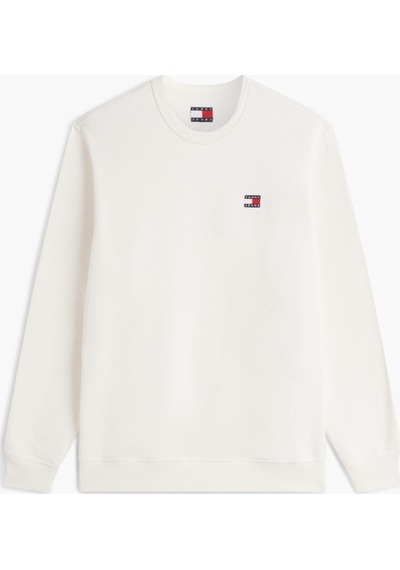 Tommy Jeans Tjm Regular Badge Crew Ext Erkek Sweatshirt-16263 Bej