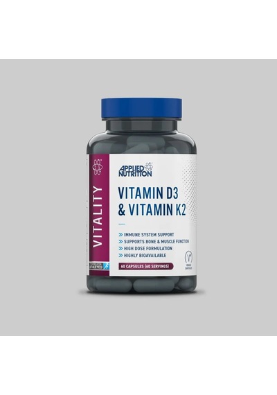 Applied Nutrition Vitamin D3 K2 4000 Iu High Dose Formula Best Immune 60 Caps
