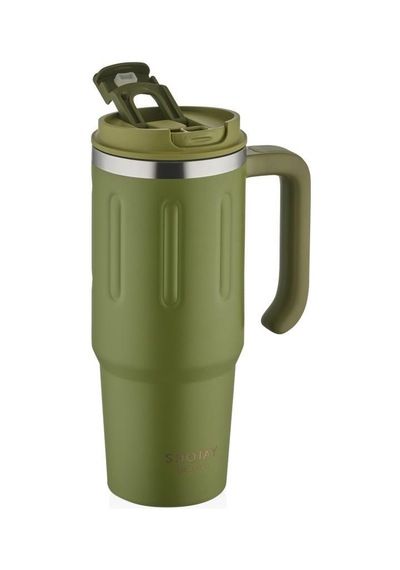 Shotay Travel Çelik Termos Mug 900ml Yeşil