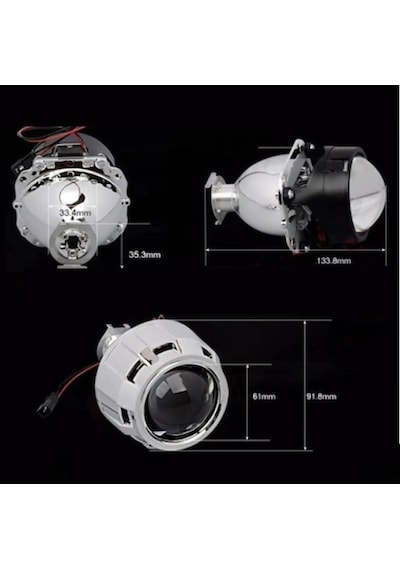 OtoÇizgi Bi-xenon Far Merceği 2.5 ”Universal OtoÇizgi