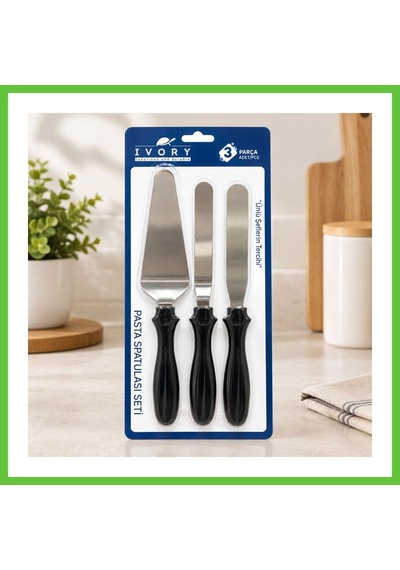 Bezos 3 Parça Pasta Spatulası Dmc Çok Renkli