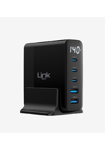 Linktech G862 Premium 5'li Çıkış 140w Super Sı Gan Şarj Adaptörü