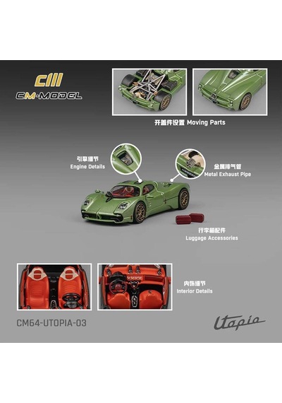 Cm Model 164 Pagani Utopia Green Cm64-utopıa-03