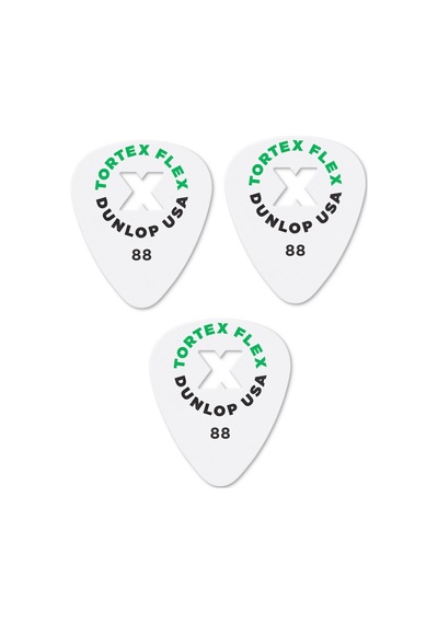 Jim Dunlop 428x0.88 Gitar Pena 3 Adet 0.88 Mm Tortex Flex X