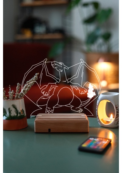 Pokemon - Charizard 16 Renk Anime Gece Lambası