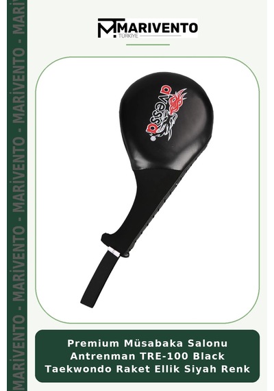 Premium Müsabaka Salonu Antrenman Tre-100 Black Taekwondo Raket Ellik Siyah Renk