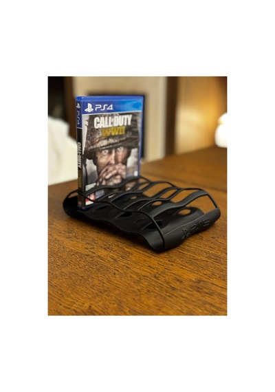 Ps5 Logolu Cd Oyun Rafı, 6 Gözlü İkonik Tasarımlı Stand, Oyun İstif Kutusu Cd Rafı Stand Organizer