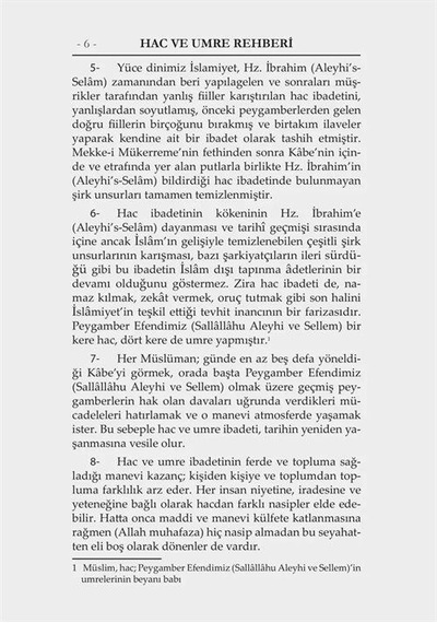 Hac Ve Umre Rehberi Karton Kapak / Hüsamettin Vanlıoğlu