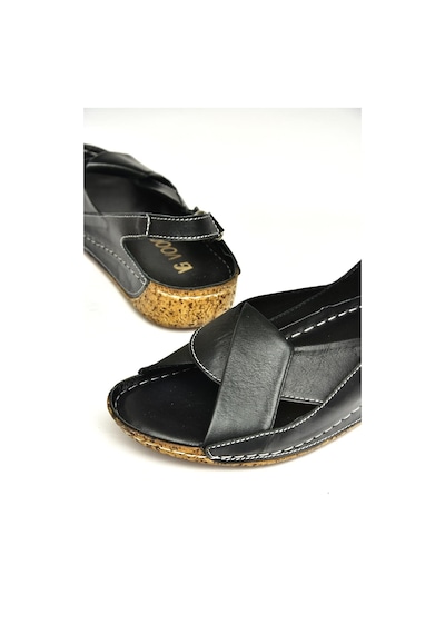 Fox Shoes U555061003 Siyah Hakiki Deri Sandalet Siyah-hakiki Deri Siyah