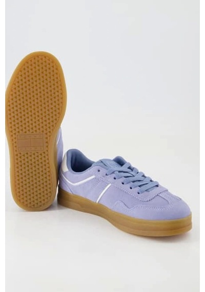 Tommy Hilfiger Kadın Mavi Greenwich Süet Sneaker Mavi