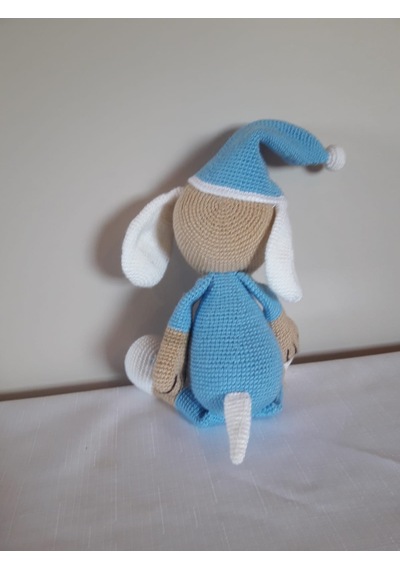 Amigurumi Mavi Uykucu Köpek
