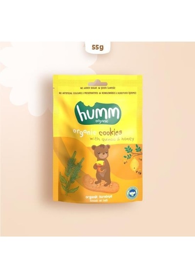 Organik Ballı Ve Kinoalı Kurabiye 55 Gr